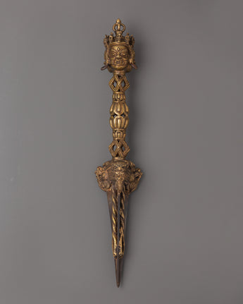 Handcrafted Bronze Phurba Ritual Dagger