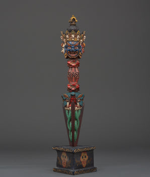 Tibetan Wooden Phurba Dagger