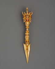 Gold Plated Tibetan Phurba Dagger