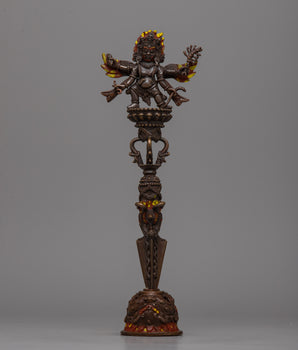 Mahakala Phurba with Stand