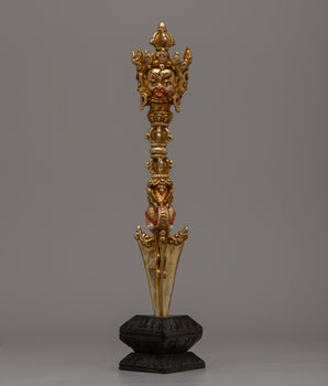 Tibetan Copper Buddhist Vajra Phurba