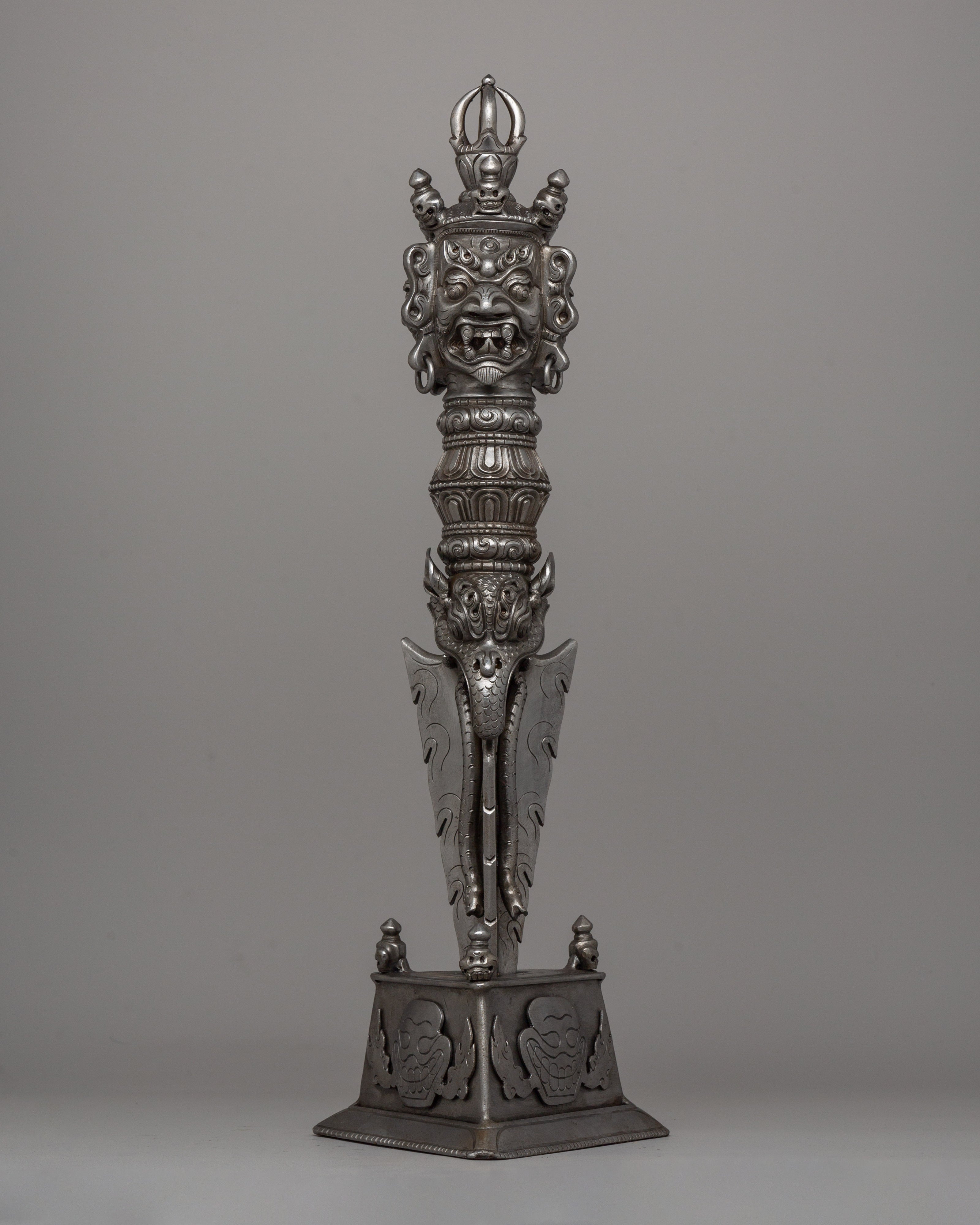 Wrathful Deity Phurba Dagger | Traditional Tool for Rituals and Blessings