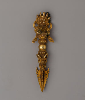Tibetan Gold Phurba Dagger