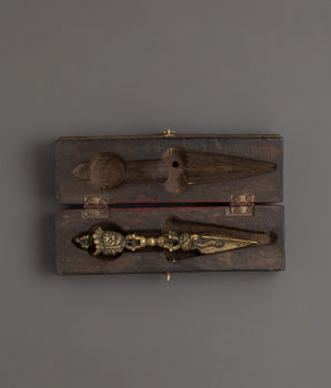 Handcrafted Phurba with Box | Buddhist Powerful Weapon Phurba for Protection