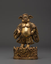 Traditional Pig Figurine  