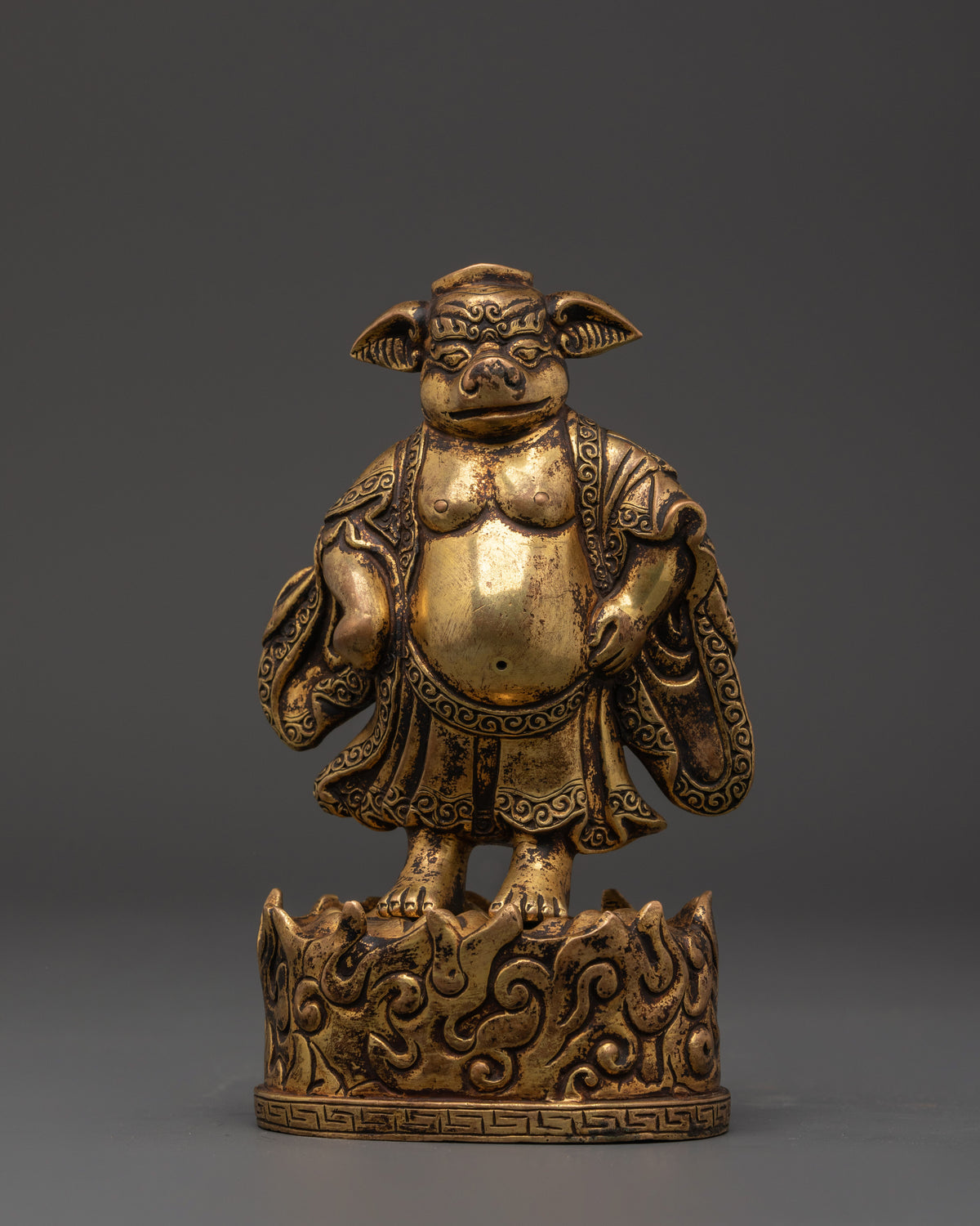 Traditional Pig Figurine  