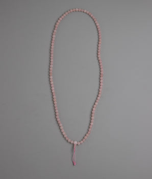 rose quartz mala prayer beads