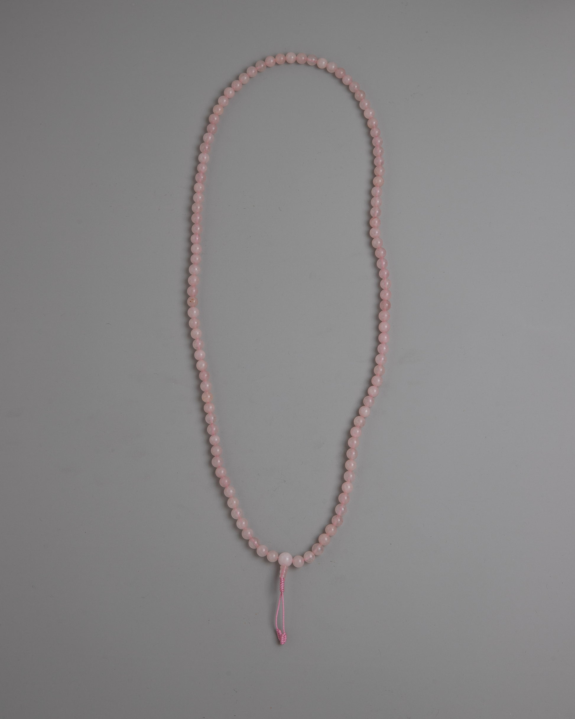 rose quartz mala prayer beads