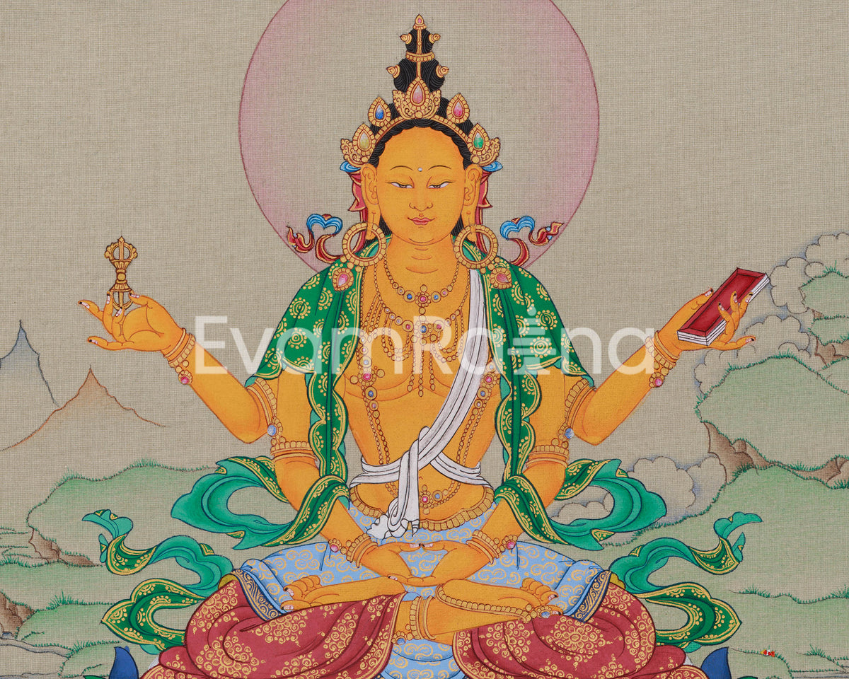 Great Mother Prajnaparamita Thangka | The Supreme Wisdom Goddess