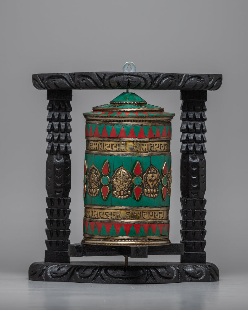 Buddhist Spinning Prayer Wheel