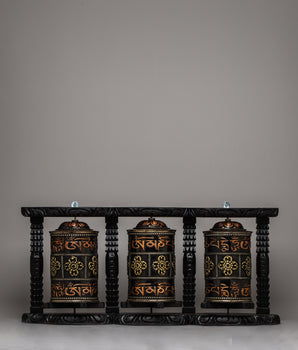 Buddhist Mantra Prayer Wheel 