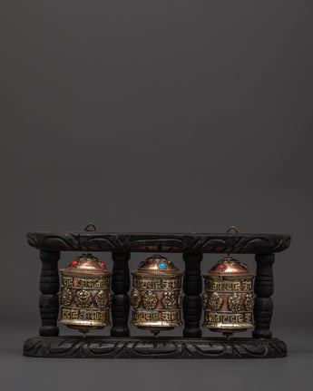 handcarved-wooden-buddhist-prayer-wheel