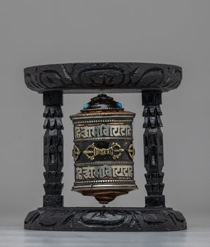 Handmade Spinning Prayer Wheel