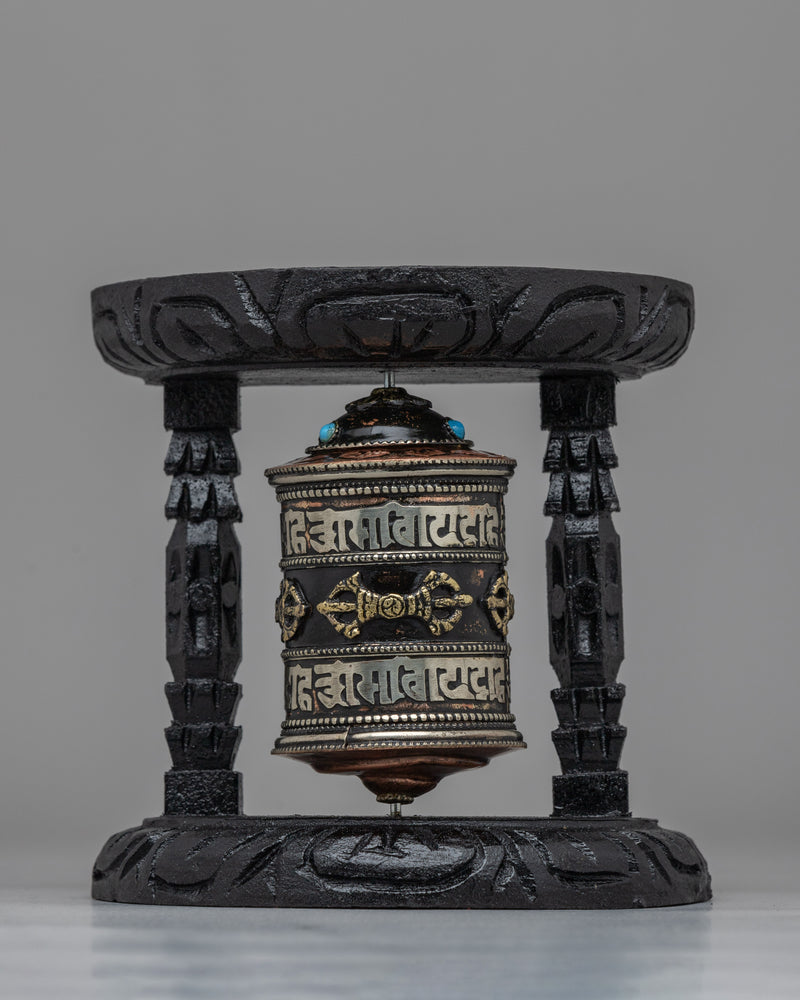 Handmade Spinning Prayer Wheel