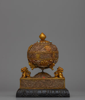 Traditional Tibetan Buddhist Prayer Wheel