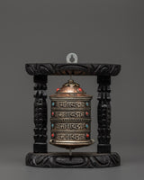 prayer-wheel-with-wooden-frame