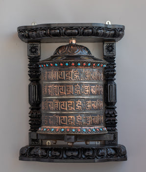 Tibetan mantra Prayer wheel 
