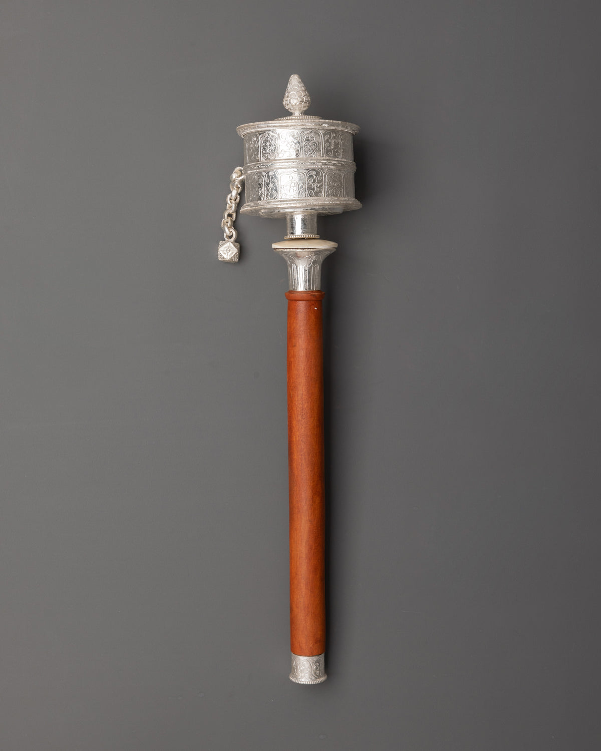Buddhist Prayer Wheel Ritual Tool | Traditional Tibetan Devotional Instrument