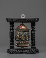 Tibetan Prayer Wheel with Brass 