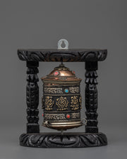 Tibetan Prayer Wheel with Brass
