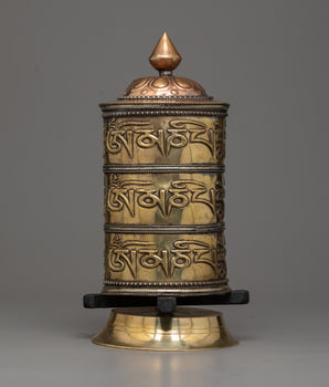 Copper and Brass Prayer Wheel