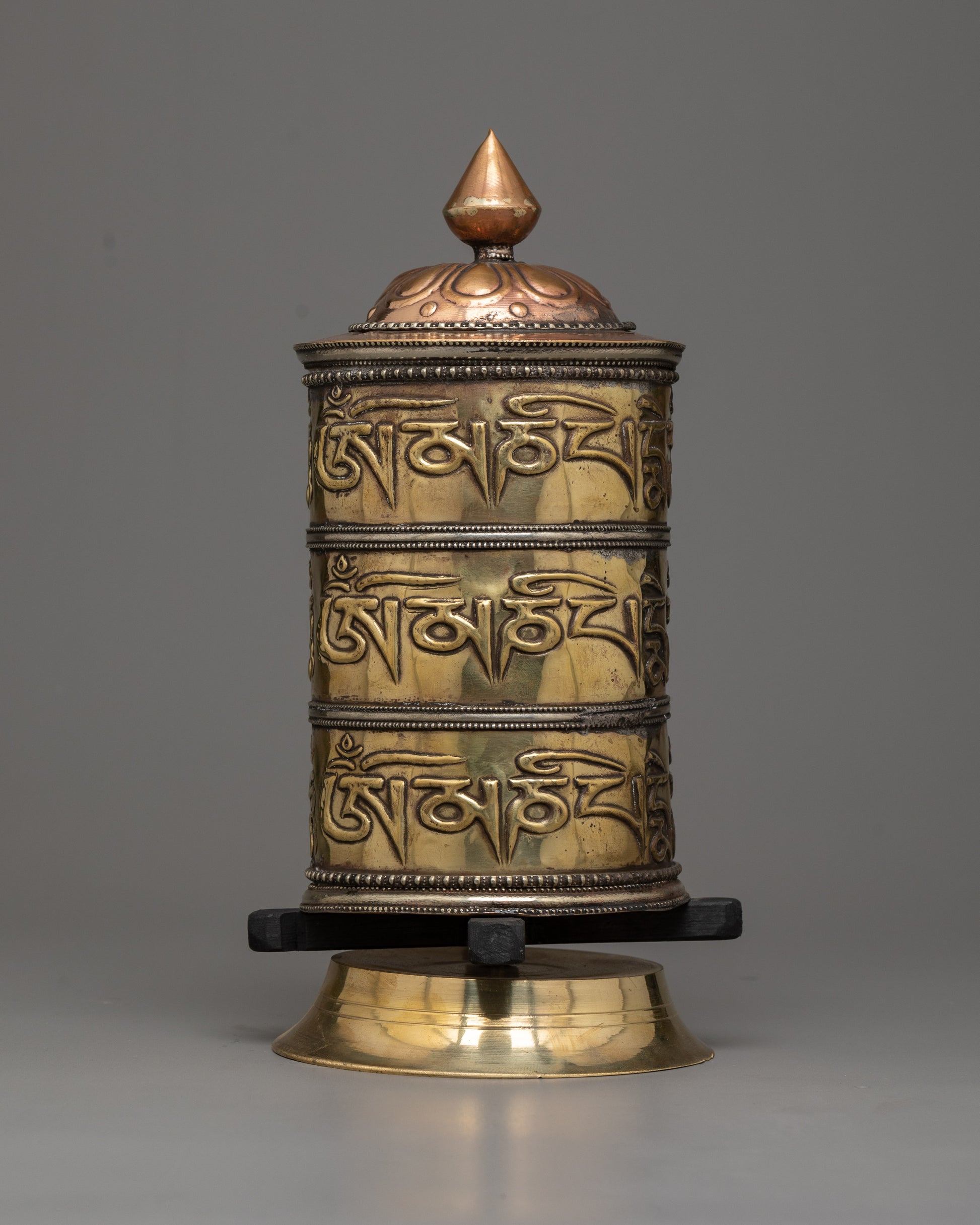 Copper and Brass Prayer Wheel