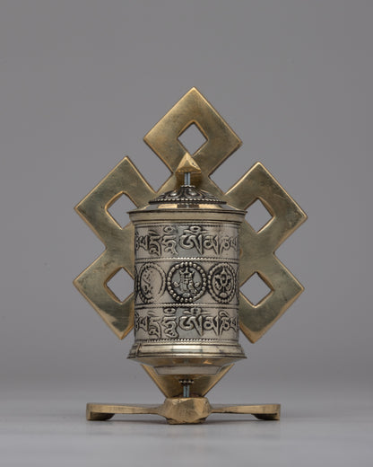 Copper & Brass Tibetan Prayer Wheel