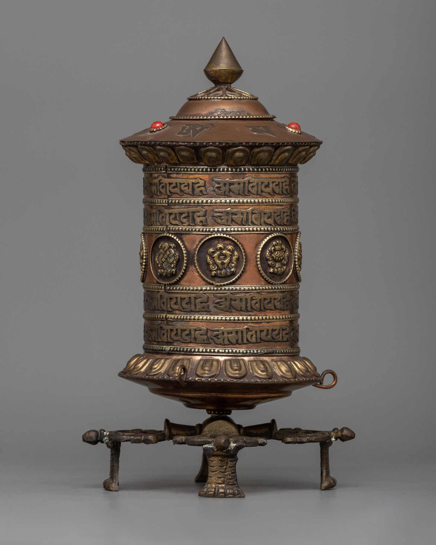 Stand Copper Prayer Wheel