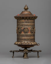 Stand Copper Prayer Wheel
