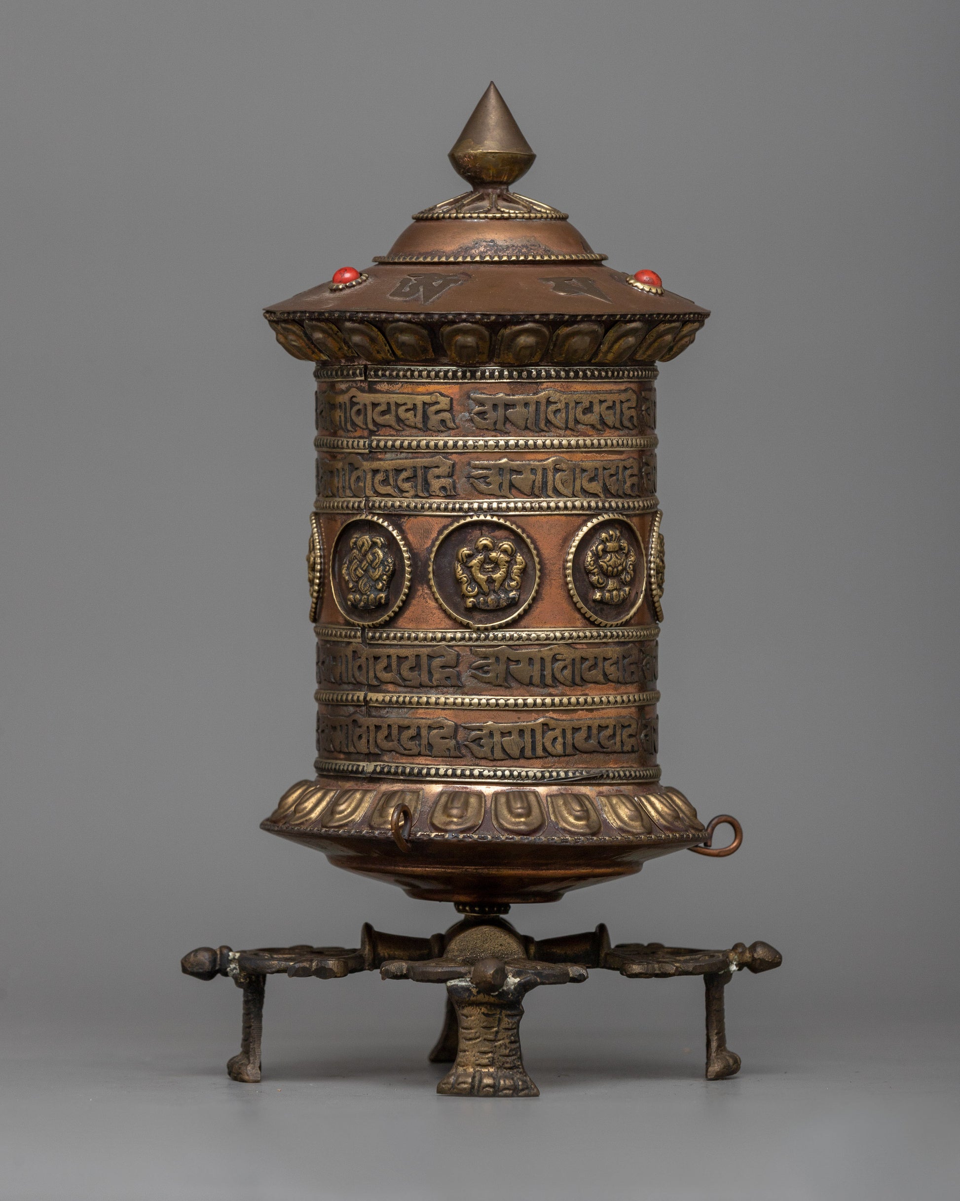 Stand Copper Prayer Wheel