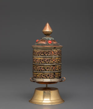 Spiritual Tibetan Prayer wheel