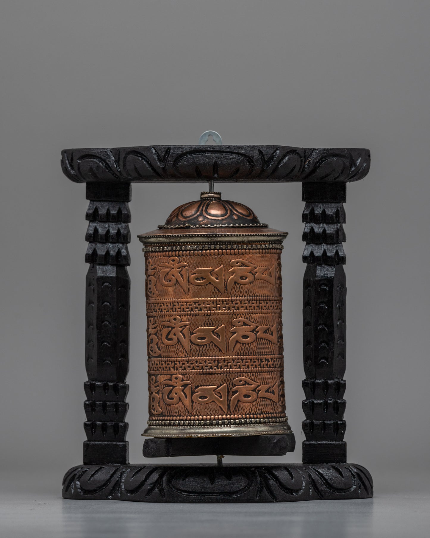 Wooden Frame Buddhist Prayer Wheel 