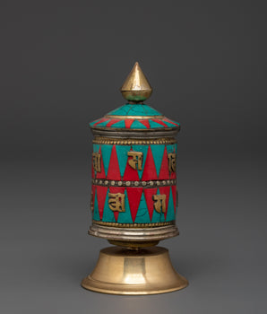 Spiritual Tibetan Decor Prayer Wheel