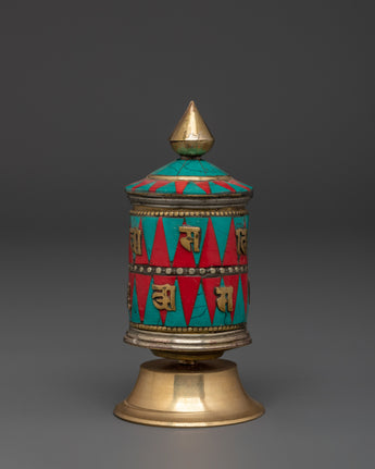 Spiritual Tibetan Decor Prayer Wheel