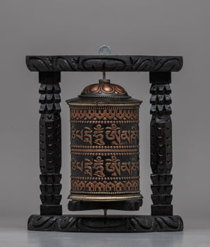 Elegant Traditional Buddhist Prayer Wheel