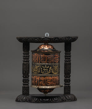 Sacred Buddhist Mantra Wheel
