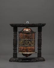 Sacred Buddhist Mantra Wheel