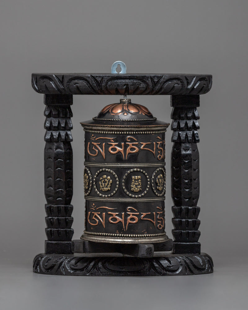 Wooden Frame Prayer Wheel