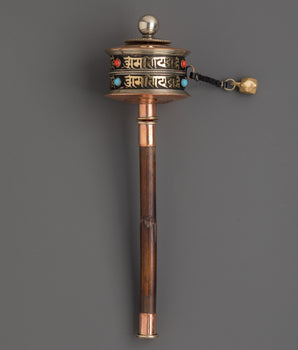 Sacred Mantra Spinning prayer Wheel | Tibetan Wheel for Meditation & Spiritual Energy