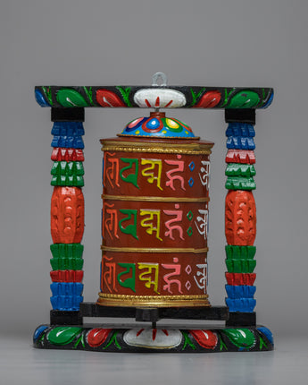 tibetan buddhist prayer wheel