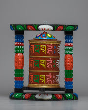 tibetan buddhist prayer wheel