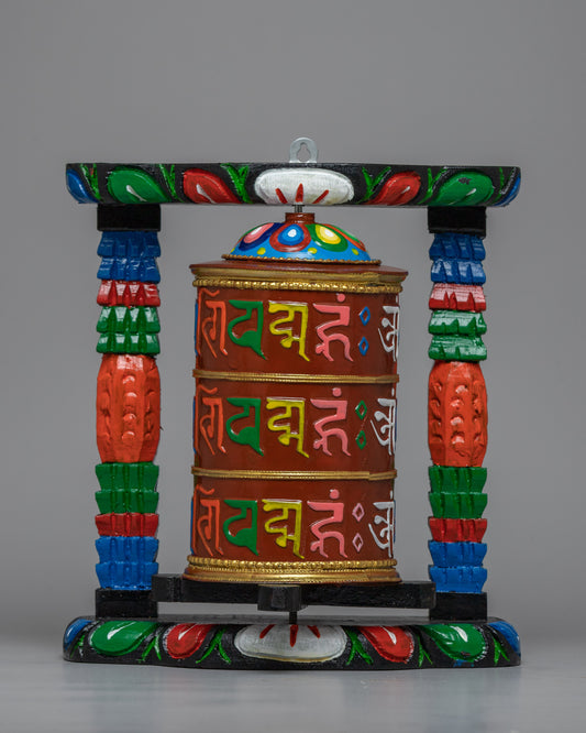 tibetan buddhist prayer wheel