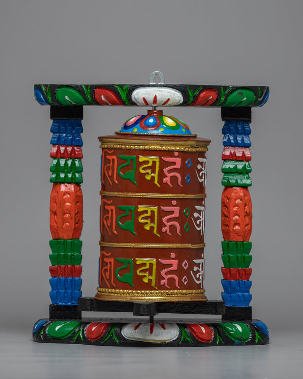 tibetan buddhist prayer wheel