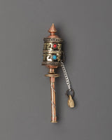 Sacred Brass Prayer Wheel
