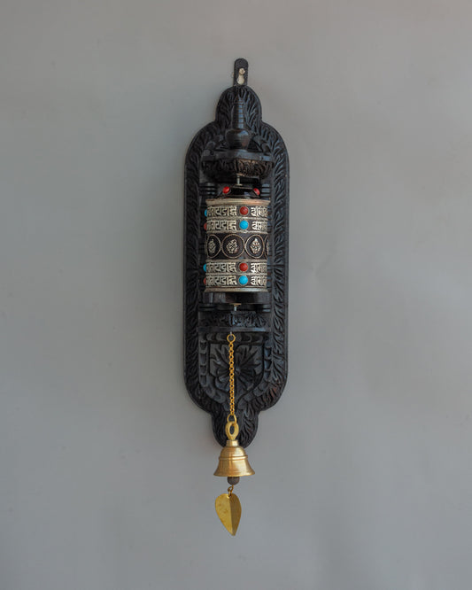 Wall-Mounted Tibetan Prayer Wheel