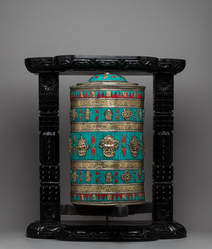 Auspicious Decor Prayer Wheel