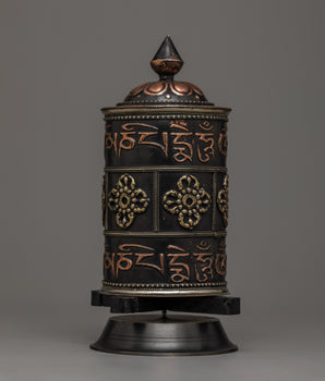 Handcrafted Tibetan Buddhist Prayer Wheel