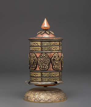 Handmade Spiritual Tibetan Prayer Wheel