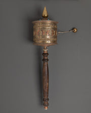 Handcrafted Tibetan Mantra Prayer Wheel