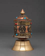 Handmade Tibetan Mantra Prayer Wheel
